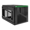 APC NetShelter 12U Wall-Mount Rack Enclosure Cabinet with Side-Mount UPS Depth, Black
