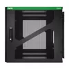 APC NetShelter 12U Wall-Mount Rack Enclosure Cabinet with Side-Mount UPS Depth, Black