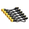 APC Schneider Electric Color Coded Locking Power Cord - IEC C20 to C19 - 0.61 m - Blue (Pack of 6)