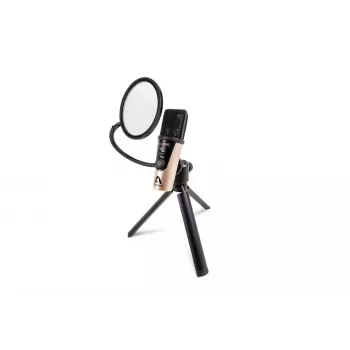 Apogee HYPE MIC USB Microphone - Condenser, Cardioid, 24-bit/96kHz, Built-in Compression, Zero-Latency Monitoring