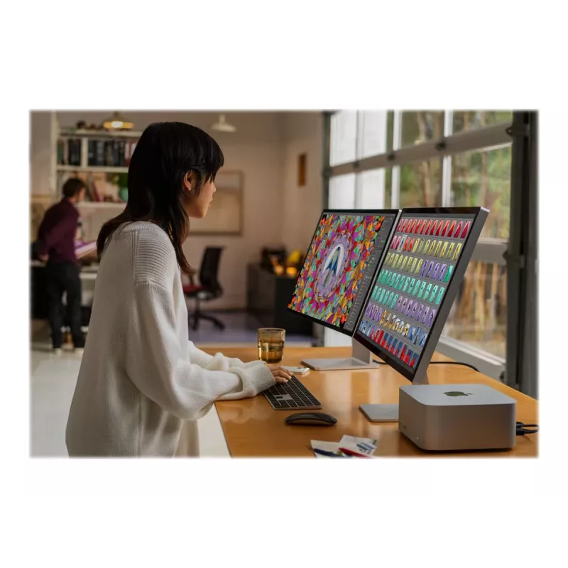 Apple Studio Display 27 inch 5K Retina Monitor, Standard Glass, Silver, Tilt-Adjustable Stand