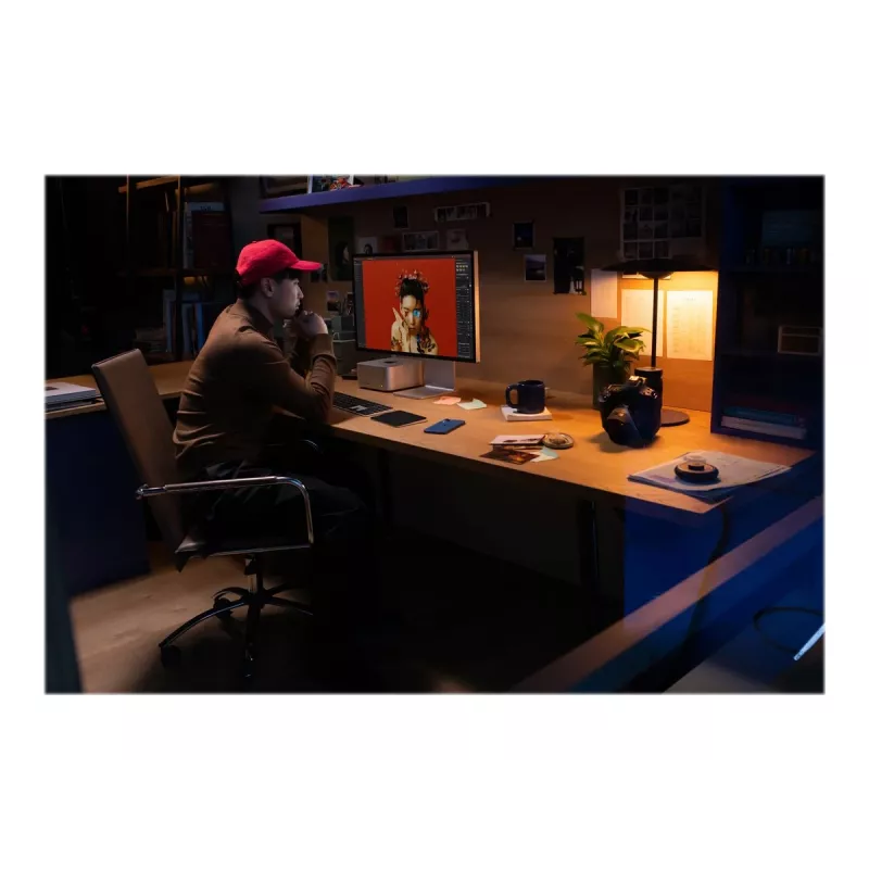 Apple Studio Display 27 inch 5K Retina Monitor, Standard Glass, Silver, Tilt-Adjustable Stand