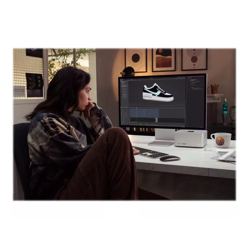 Apple Studio Display 27 inch 5K Retina Monitor, Standard Glass, Silver, Tilt-Adjustable Stand