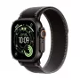 Apple Watch Ultra 3 GPS + Cellular 49mm Black Titanium Case with Black/Charcoal Trail Loop - Large