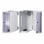 apraNET 1U 19 inch Fixed Rack Shelf, Light Grey (RAL 7035), 250 mm Deep, 25 kg Load