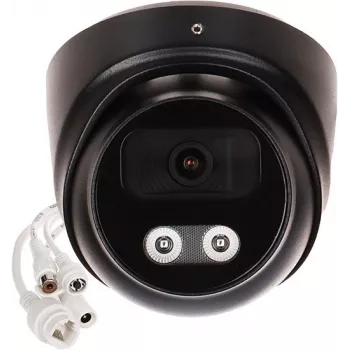 APTI-AI803V2-28W-BLACK 8MP 4K UHD IP Turret Camera with 2.8mm Fixed Lens, PoE, IP67, IK10, Black