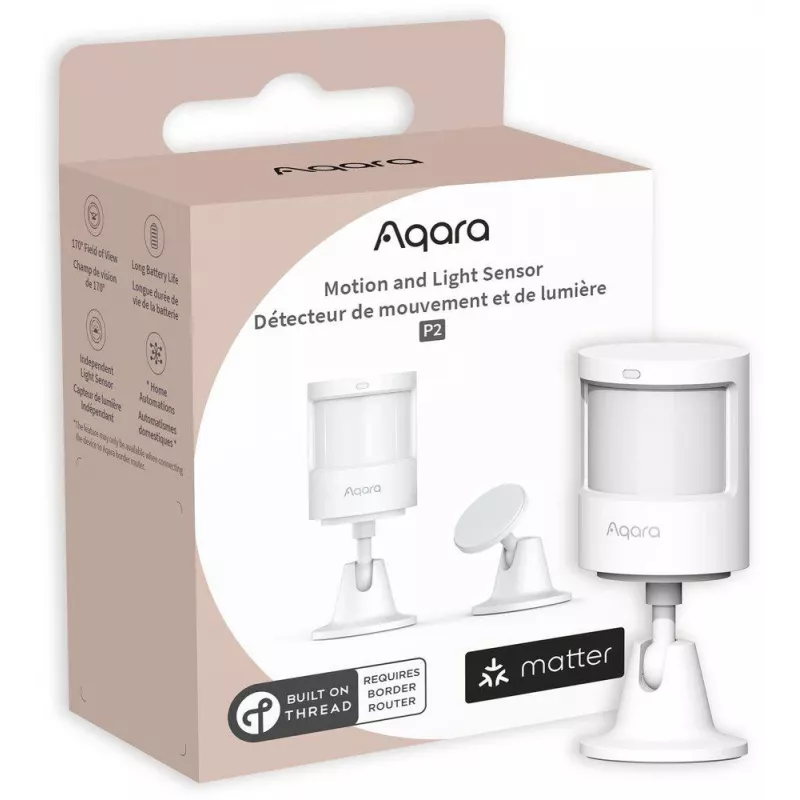 Aqara Motion and Light Sensor P2 - Thread, Bluetooth 5.0, White