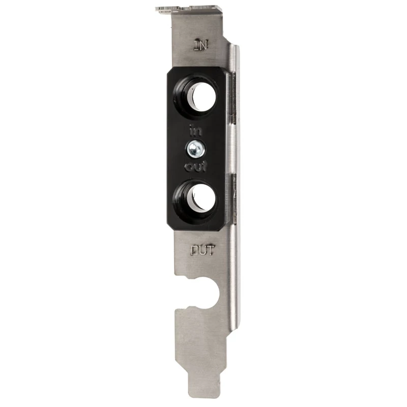 Aqua Computer G1/4 Bulkhead Fitting with Slot Bracket for External Water Cooling Pass-Through