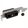 Aqua Computer G1/4 Bulkhead Fitting with Slot Bracket for External Water Cooling Pass-Through