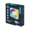 ARCTIC BioniX P12 A-RGB White 120mm PWM Case Fan, 450-3000 RPM, Addressable RGB, Daisy Chain