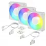 Arctic BioniX P12 A-RGB White 3-Pack – 120mm PWM Case Fan with Addressable RGB and Daisy Chain, 450-3000 RPM