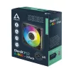 Arctic BioniX P14 A-RGB 140mm PWM Fan 3-Pack - Black - Addressable RGB, 2500 RPM, 186 m³/h
