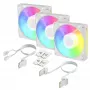Arctic BioniX P14 A-RGB (White) 3-Pack | 140 mm PWM Case Fan with A-RGB Lighting, 400–2500 RPM