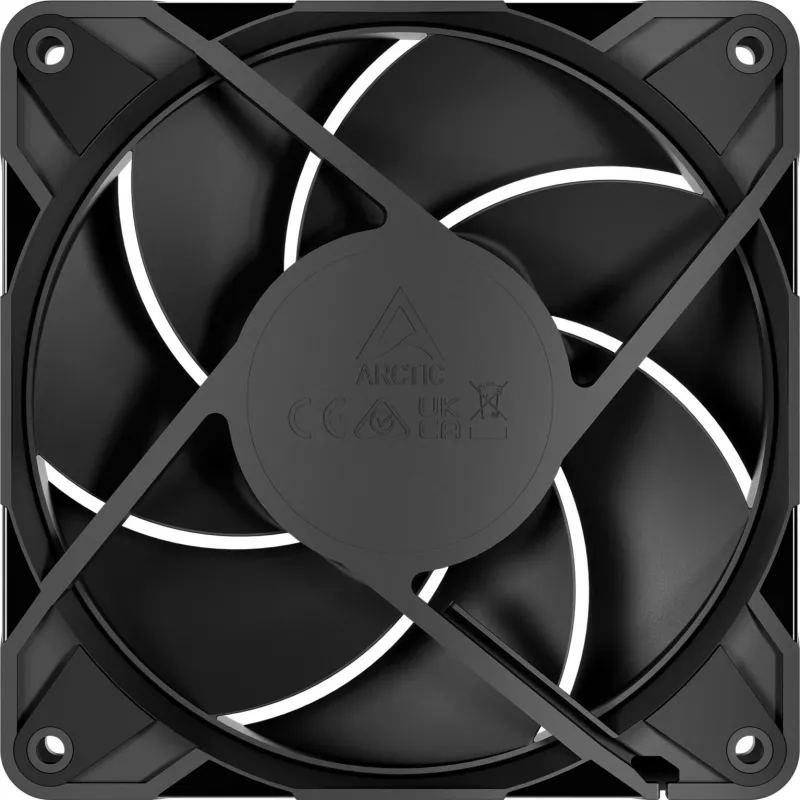 ARCTIC P12 PRO PST LN 120 mm Case Fan, 5-Pack, Black, PWM, ARGB