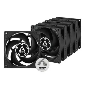 ARCTIC P8 PWM PST 80 mm Fan 5-Pack - Black/White