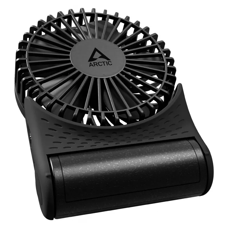 Arctic Summair 2Go Rechargeable Battery Desk Fan - 10 cm (Black)