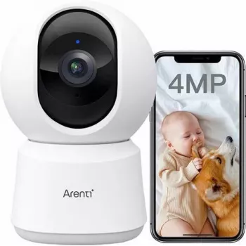 Arenti P2Q 2K QHD Wi-Fi Indoor Security Camera with AI Human Detection, Two-Way Audio, and Night Vision