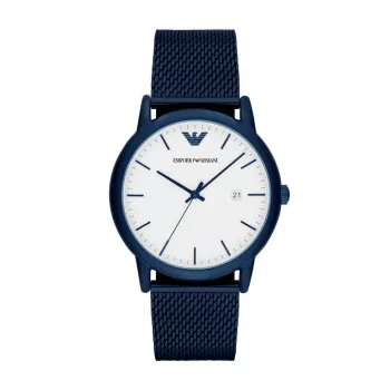 ARMANI AR11025 Men's Watch 43mm Stainless Steel Quartz Analog Black Dial