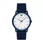ARMANI AR11025 Men's Watch 43mm Stainless Steel Quartz Analog Black Dial