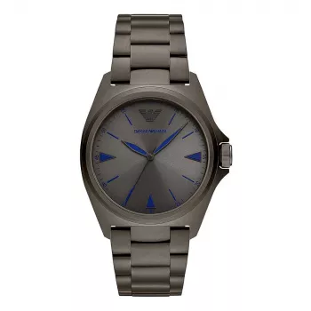 ARMANI AR11381 Men's Quartz Analog Watch 40mm Stainless Steel Blue Dial