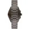 ARMANI AR11481 Men's Luigi Chronograph Quartz Watch 43mm Black Dial Black Leather Strap
