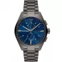 ARMANI AR11481 Men's Luigi Chronograph Quartz Watch 43mm Black Dial Black Leather Strap