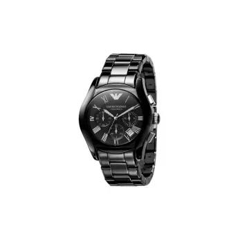 Armani AR1400 Men's Ceramic Chronograph Watch 42 mm Black