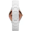 ARMANI AR1418 Women's Quartz Watch 28mm White Ceramic