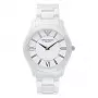 ARMANI AR1442 Men's Ceramic Watch 42mm Black Dial Chronograph