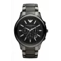 Armani AR1452 Men's Ceramic Chronograph Watch 43mm Black