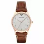ARMANI AR1866 Men's Renato Quartz Analog Watch 40mm Stainless Steel Black Dial