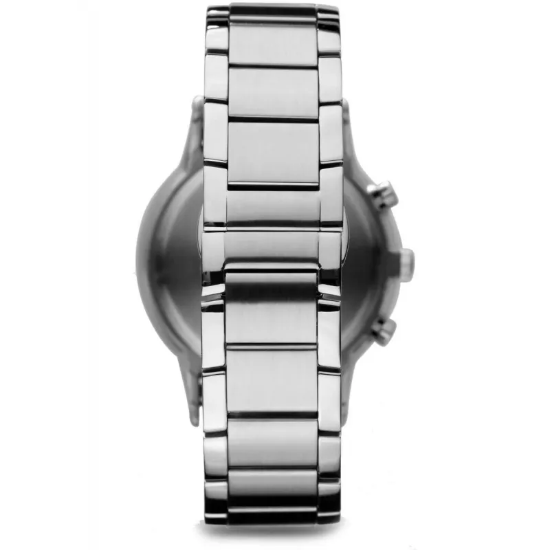ARMANI AR2434 Men's Blue Dial Stainless Steel Chronograph Watch 43mm