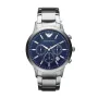 ARMANI AR2448 Men's Quartz Chronograph Watch 43mm Stainless Steel Blue Dial