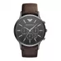 ARMANI AR2462 Men's Chronograph Watch 46mm Stainless Steel Blue Dial