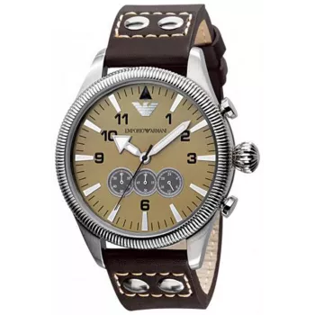 ARMANI AR5837 Men's Stainless Steel Chronograph Watch 44mm
