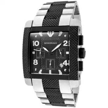 ARMANI AR5842 Men's Watch 40mm Stainless Steel Rose Gold-Tone Brown Dial