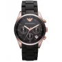 ARMANI AR5906 Women's Rose Gold-Tone Stainless Steel Quartz Chronograph Watch