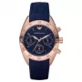 ARMANI AR5939 Women's Rose Gold Tone Stainless Steel Chronograph Watch 35mm