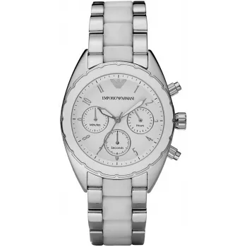 Armani AR5940 Women's Quartz Chronograph Watch 42mm Rose Gold Stainless Steel