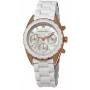 Armani AR5943 Women's Rose Gold Stainless Steel Chronograph Watch 35mm