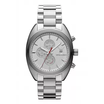 Armani AR5958 Men's Quartz Analog Watch 42mm Black Stainless Steel