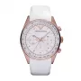 ARMANI AR5979 Unisex Quartz Chronograph Watch 43mm Stainless Steel Black Dial