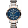 ARMANI AR80025 Men's Quartz Chronograph Watch 43mm Stainless Steel Blue Dial