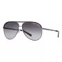 ARMANI EXCHANGE AX2002-60992V Unisex Sunglasses - Matte Black Metal Frame with Dark Grey Mirror Silver Lenses