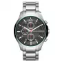 ARMANI EXCHANGE AX2163 Men's Quartz Chronograph Watch 46mm Black Dial Leather Strap