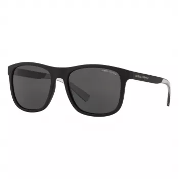 Armani Exchange AX4049SF 81808 Men's Sunglasses - Matte Black Frame, Grey Lenses, 57mm