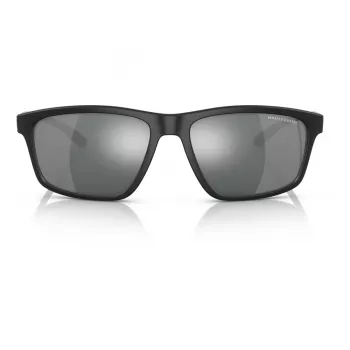 ARMANI EXCHANGE AX4122S80786G Men's Sunglasses, Black, Rectangle, 59 mm Lens, 100% UV400 Protection
