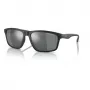 ARMANI EXCHANGE AX4122S80786G Men's Sunglasses, Black, Rectangle, 59 mm Lens, 100% UV400 Protection
