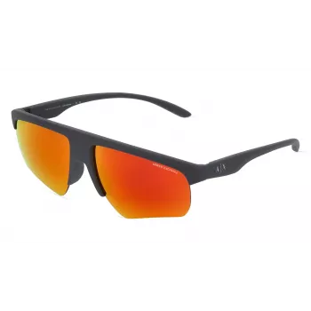 ARMANI EXCHANGE AX4123S82946Q Men's Rectangular Sunglasses Matte Black Dark Grey 62mm
