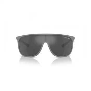 Armani Exchange AX4137SU81806 Men's Square Sunglasses - Matte Black Frame Dark Grey Lens